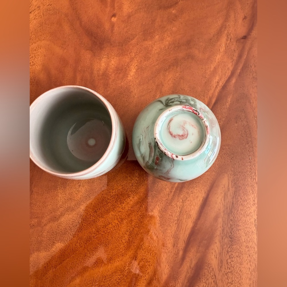 Handcrafted/ handmade artisan ☕️ teacups from Japan 
Porcelain made like new